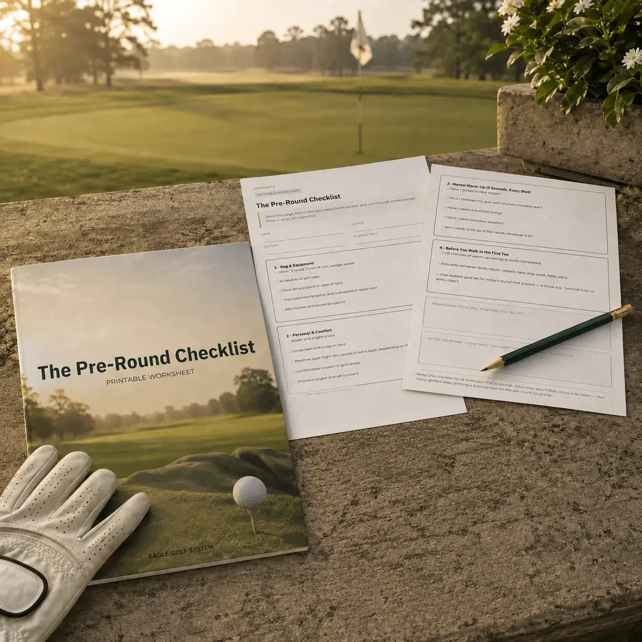 Pre-Round Checklist printable